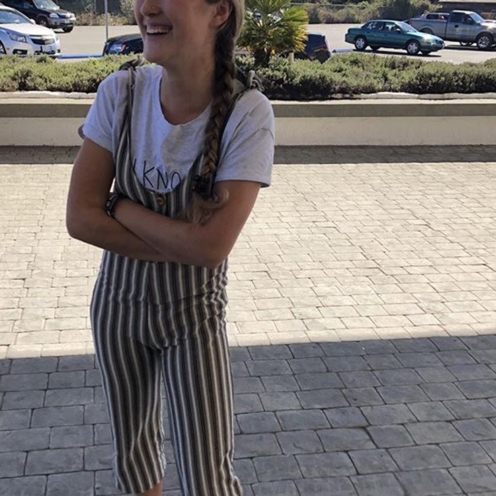 Striped jumpsuit - Picture 3 of 4